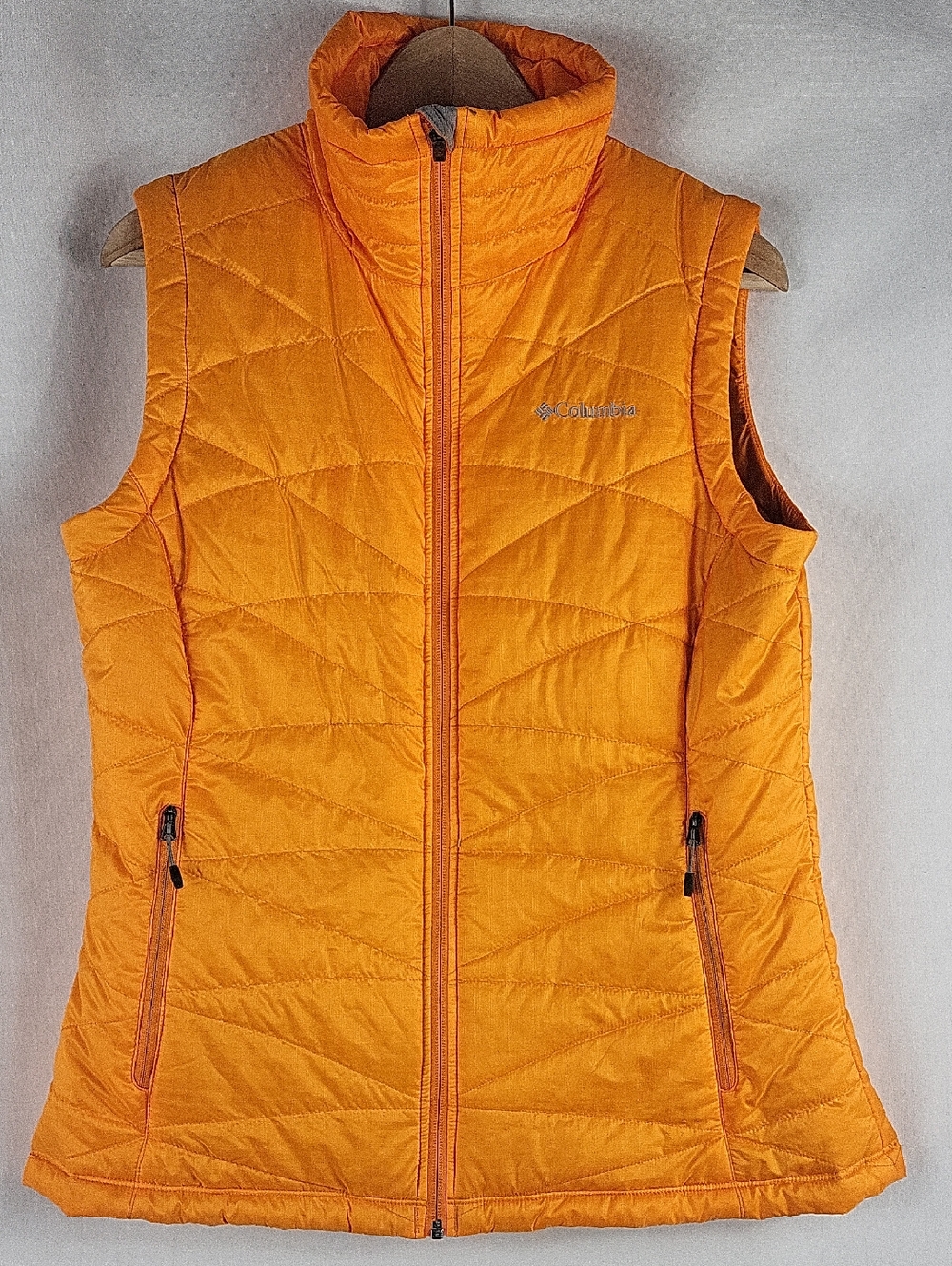 Columbia Women's Bright Orange Puffer Vest - Size Large